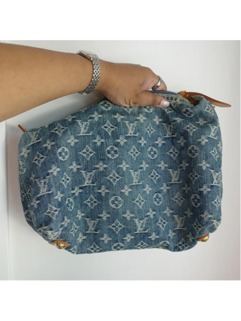 LOUIS VUITTON Vintage Blue Denim Baggy PM